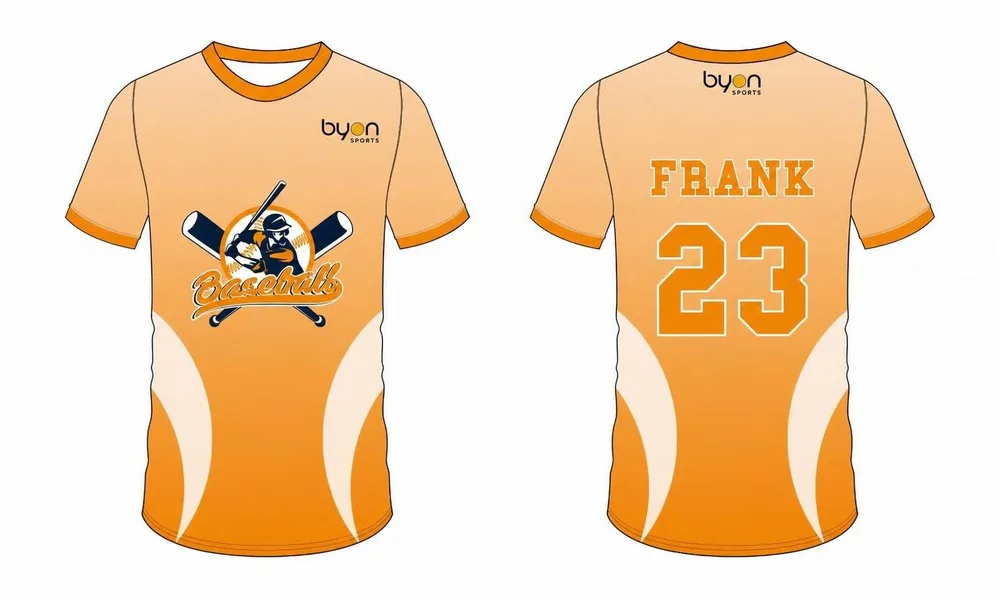 Benutzerdefiniertes sublimiertes uniformes Baseball-Tee
