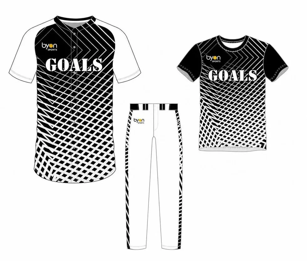 Pacchetto uniforme da baseball con collo a V di alta qualità
