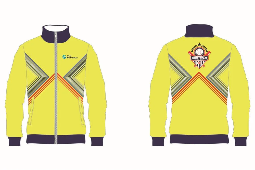 Custom Yellow Baseball Jacken