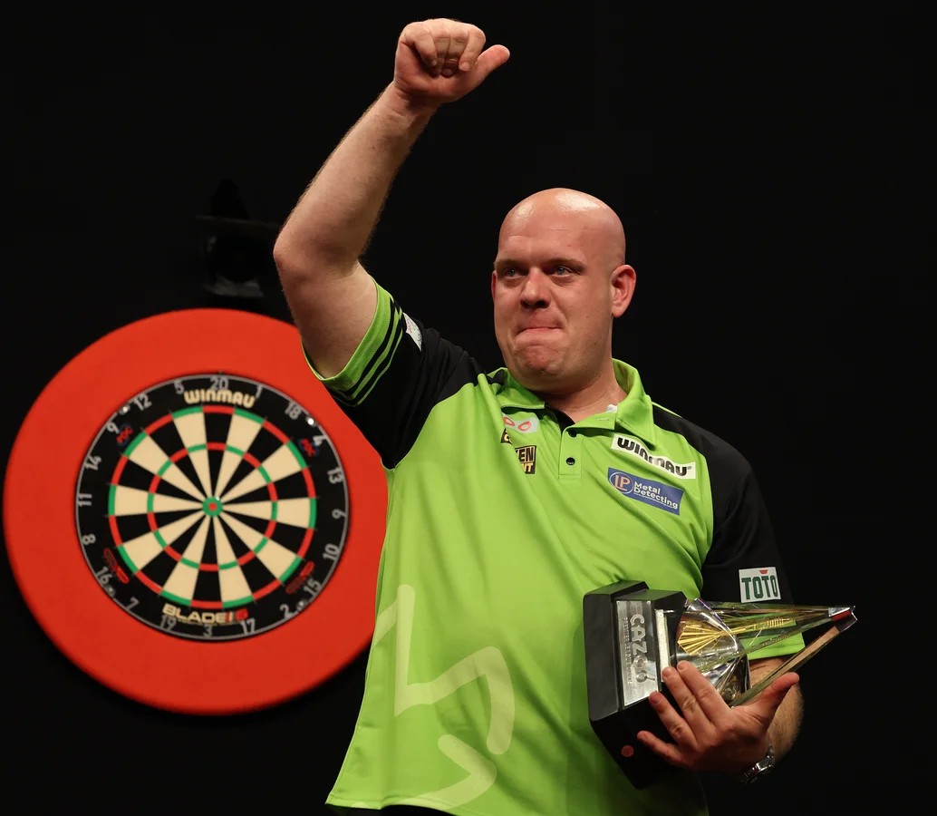 Dart Player wearing custom dart shirt