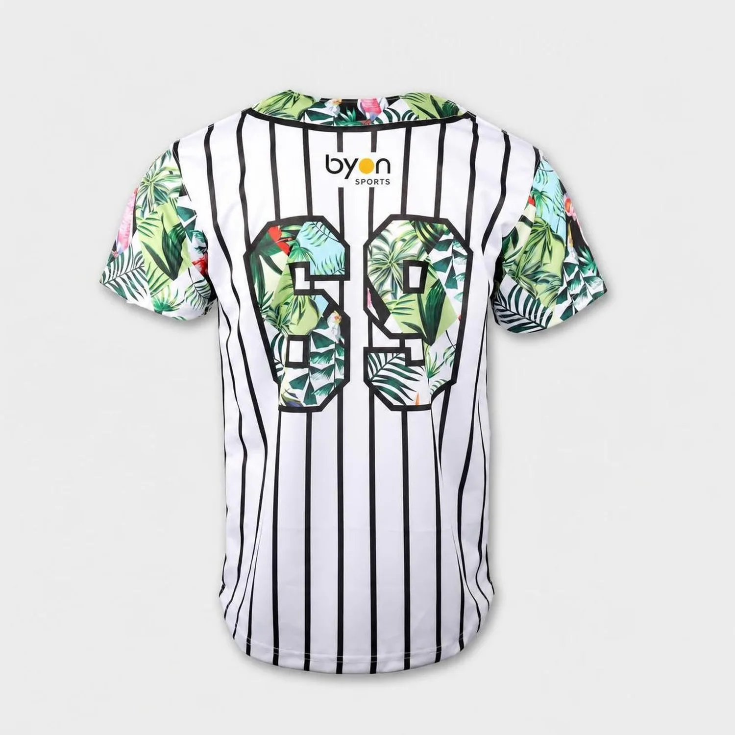 Rückseite eines personalisierten Custom Baseball Trikots