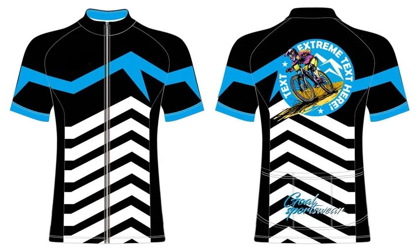 Commercio all'ingrosso poliestere-spandex personalizzato sublimated ciclismo jersey