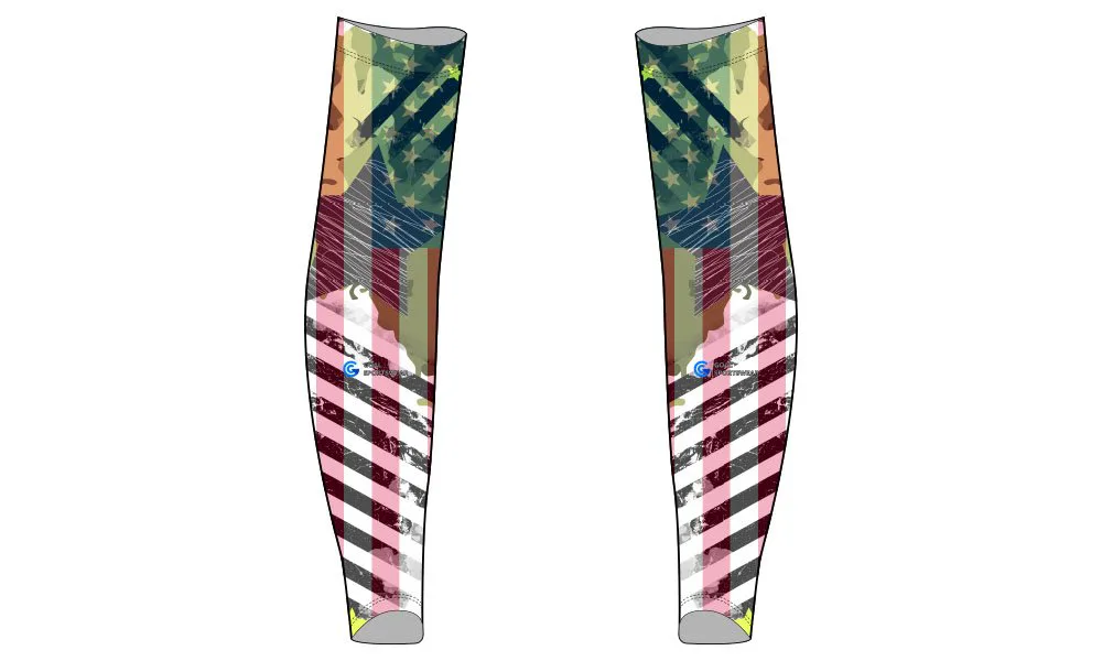 wholesale 100% polyester custom made sublimation custom baseball arm sleeves