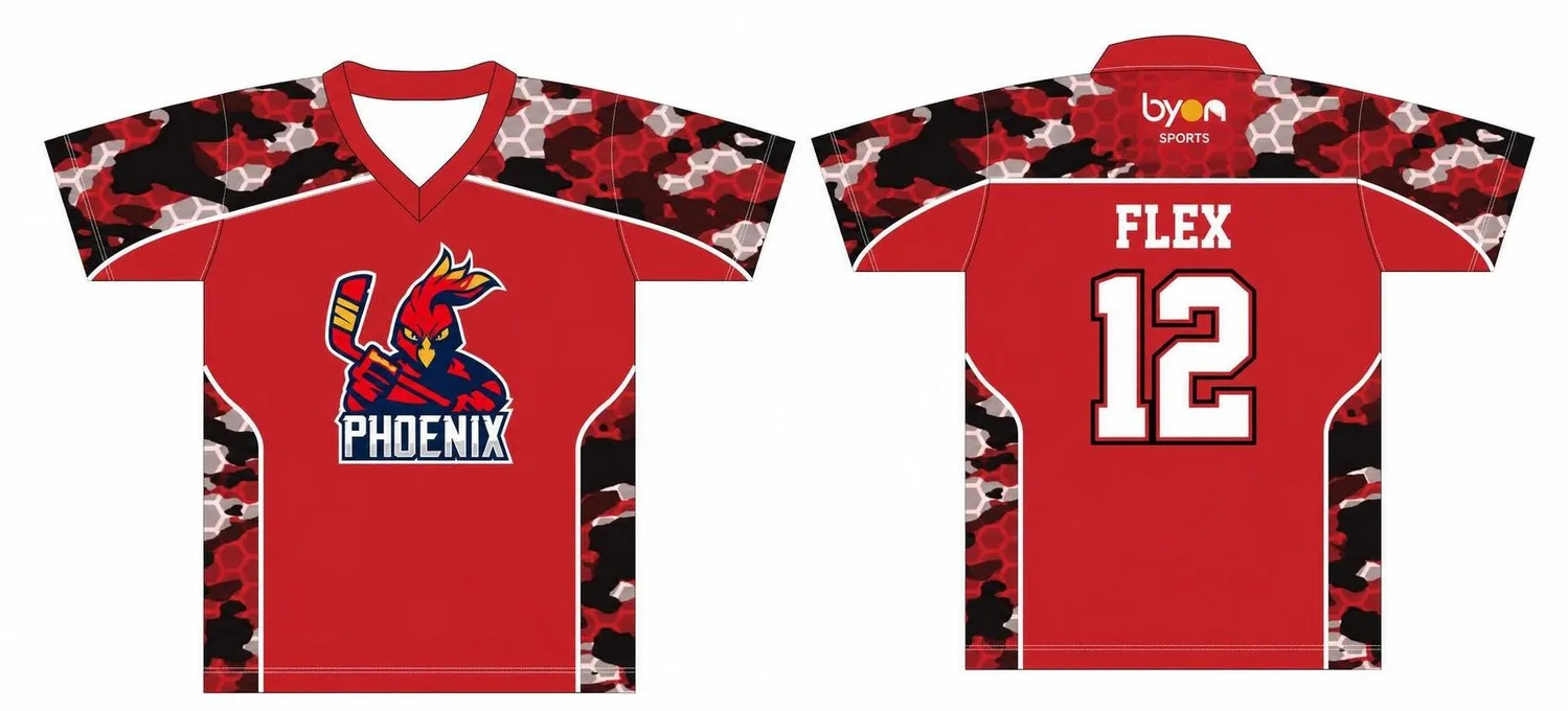 en gros 100% polyester personnalisé sublimation personnalisée chemises de crosse