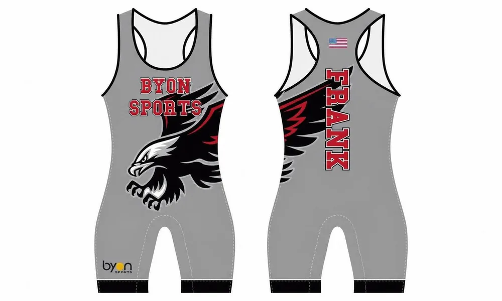 Wholesale 100% Polyester Custom Made Sublimation Wrestling Uniform