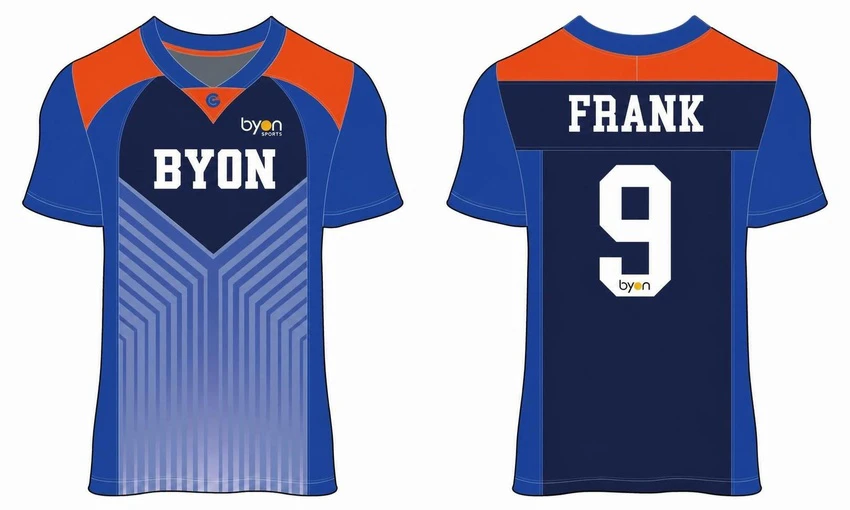 al por mayor 100% poliéster impreso personalizado universidad Sublimated Flag Football Jerseys