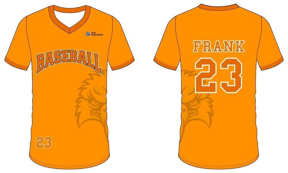 Großhandel Polyester College Baseball Tee