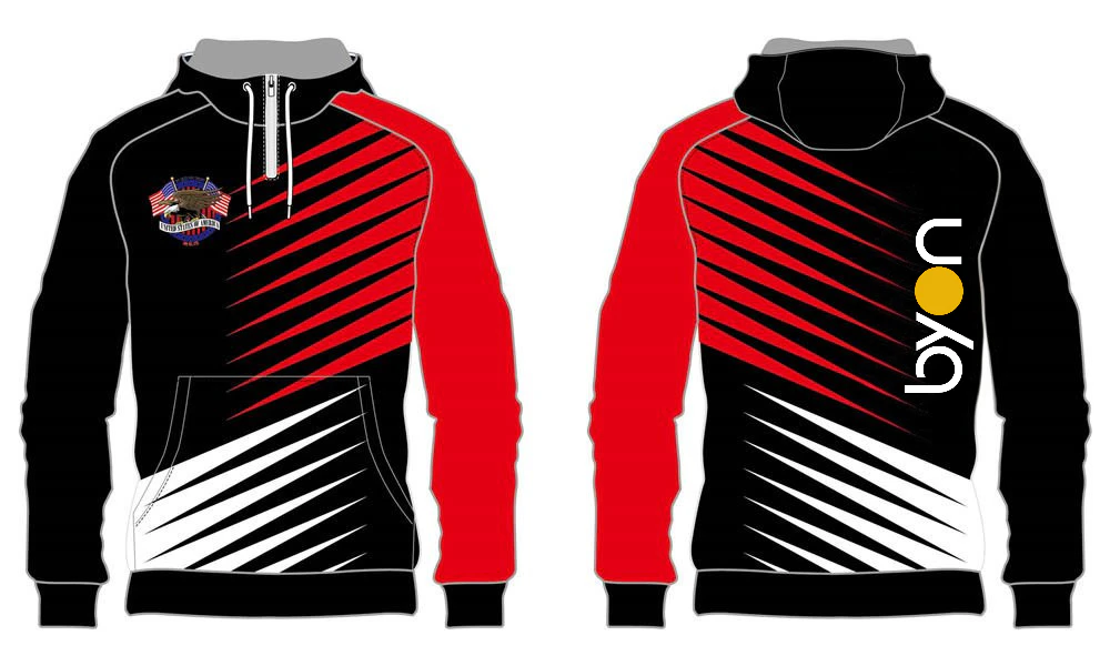 gros 100% polyester imprimé personnalisé collège custom lacrosse sweats (2)