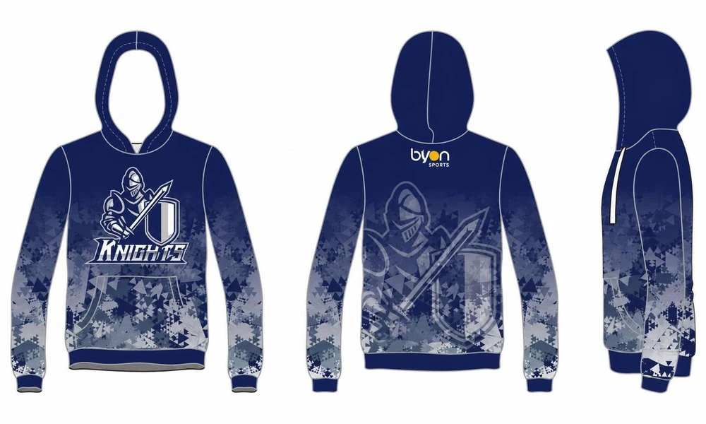 en gros 100% polyester imprimé personnalisé collège custom lacrosse sweats