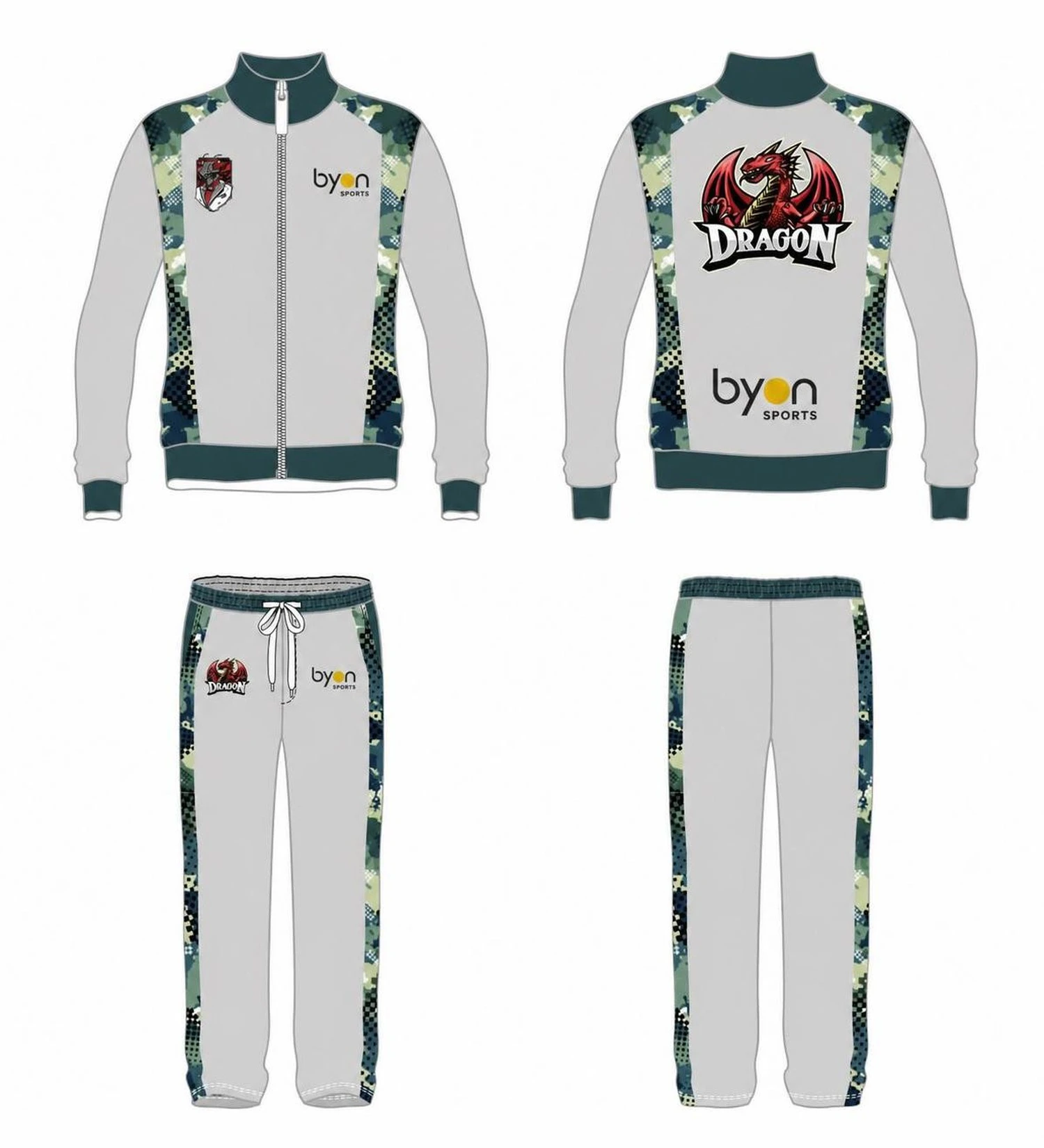 Großhandels-100-Polyester-benutzerdefinierte gedruckte Hochschule-benutzerdefinierte Fußball-Warm-ups
