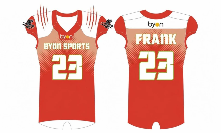 al por mayor 100% poliéster personalizado sublimated Flag Football Jerseys