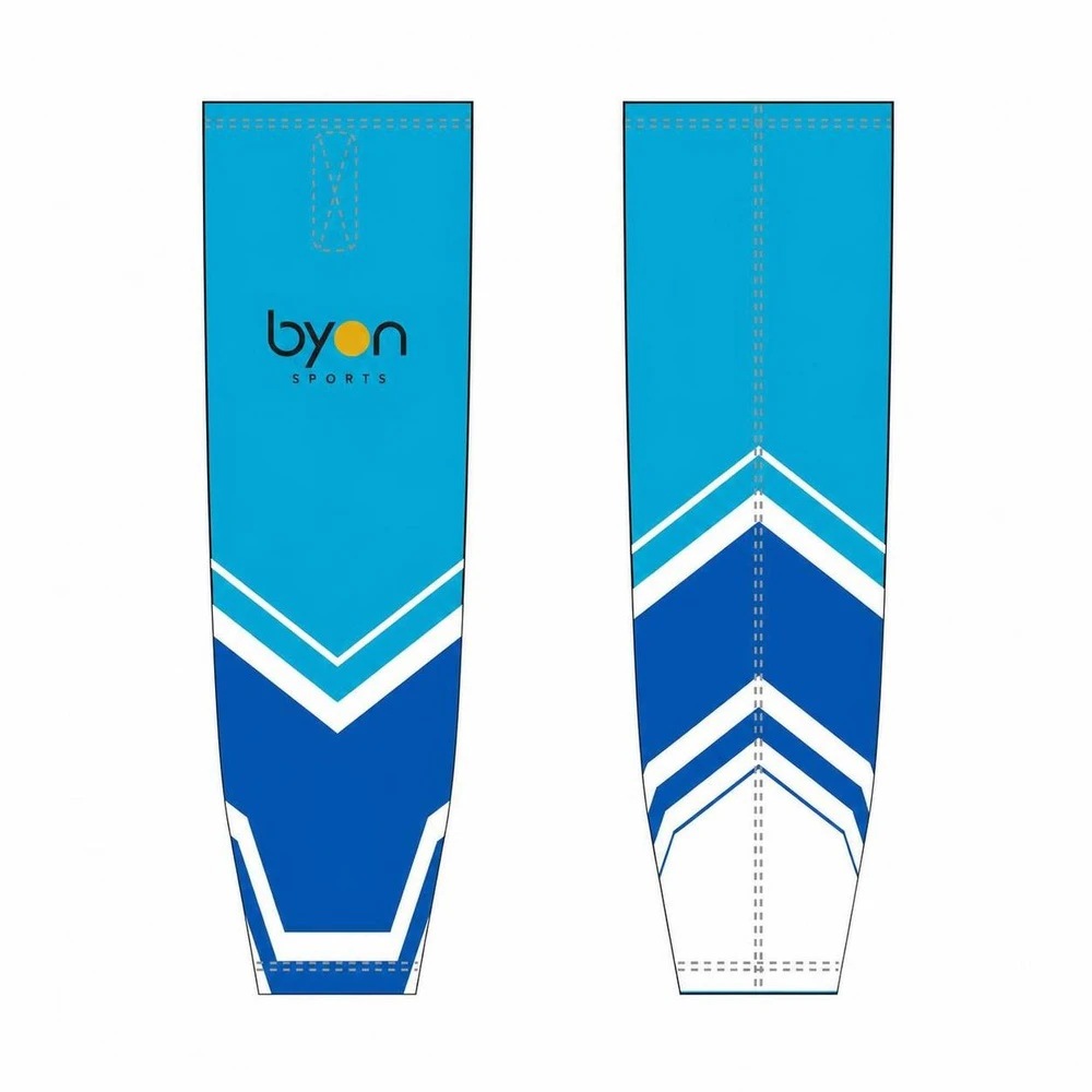 wholesale 100% polyester custom sublimated printed hockey socks