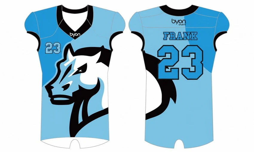 wholesale Pakistan custom design sublimation printing Sublimated Flag Football Jerseys