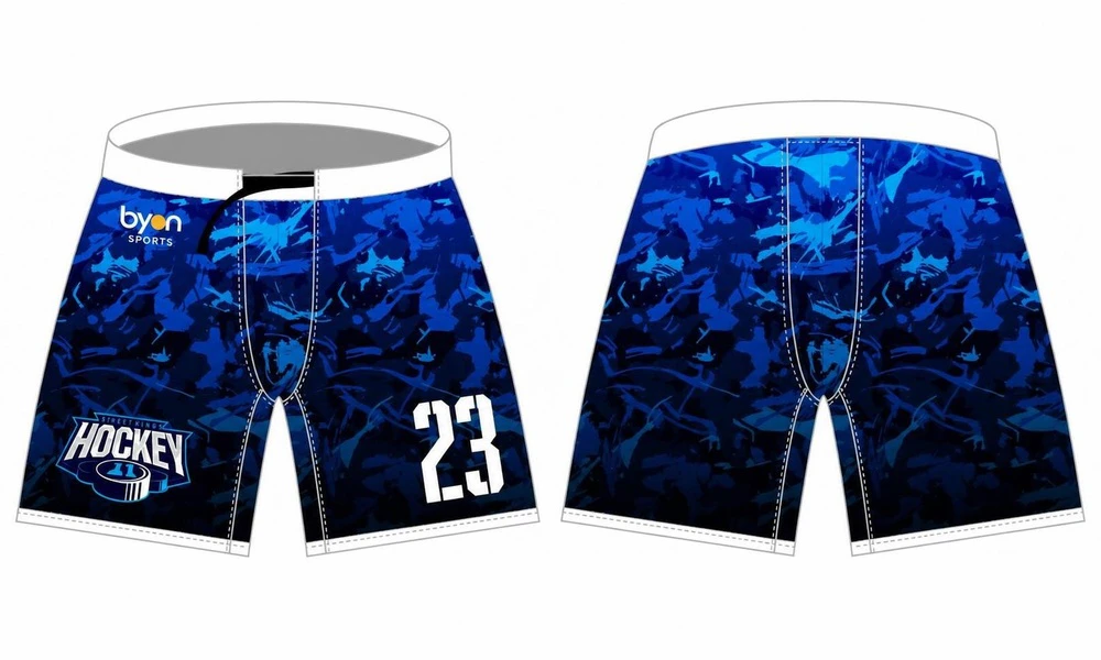 Wholesale custom-design sublimation-printed ice hockey pants