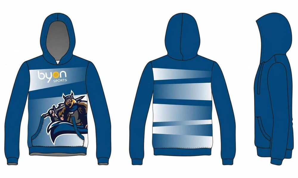 Wholesale custom-design sublimation-printed lacrosse hoodies