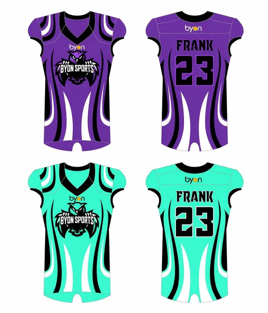 Großhandel hohe Qualität Männer Custom gemacht Reversible Football Jerseys