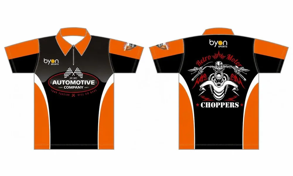 wholesale high quality men's custom made custom pit crew shirts
