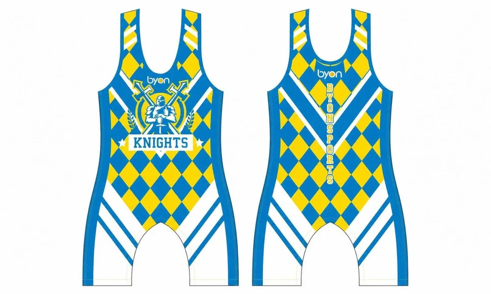 wholesale polyester spandex custom made sublimation wrestling singlets