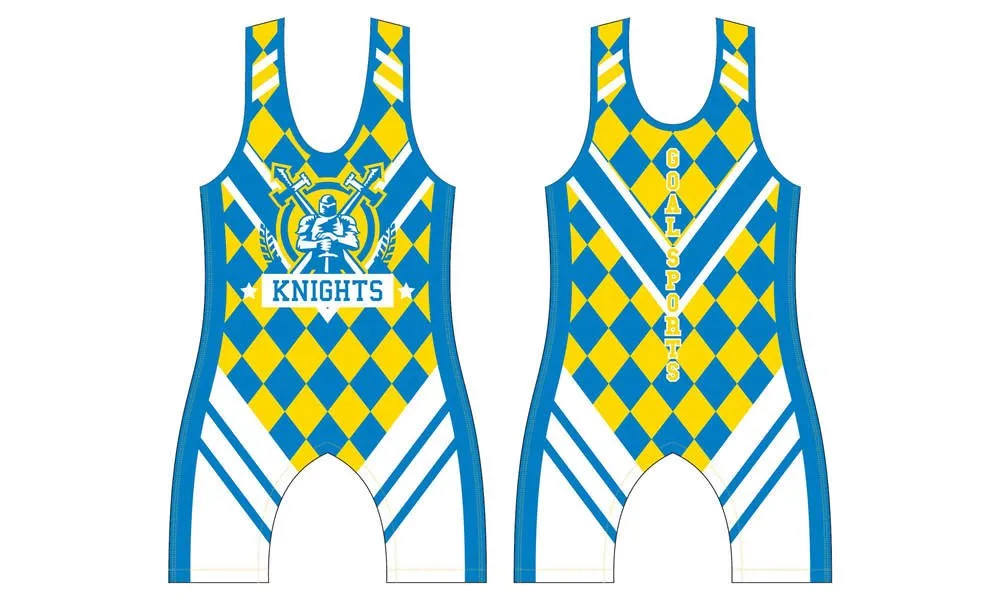 Großhandel Polyester Spandex nach Maß Sublimation Wrestling Uniformen